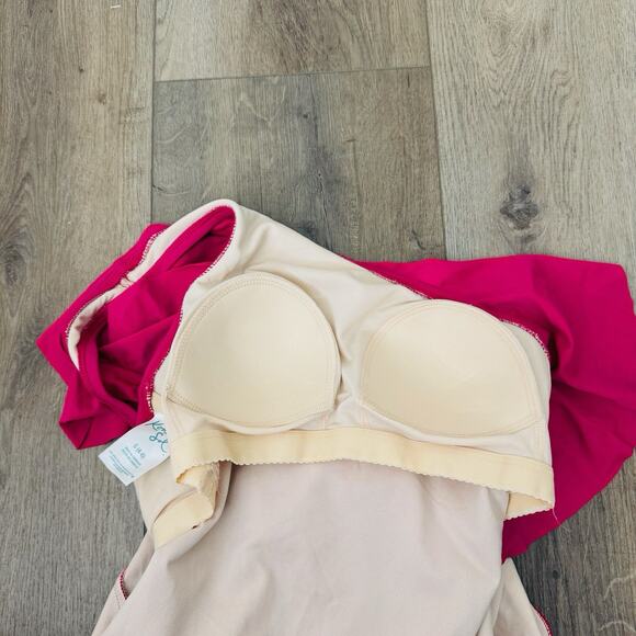 Kona Sol Red One Shoulder Ruffle Strap One Piece Swim Suit Women’s Size S - Picture 3 of 6